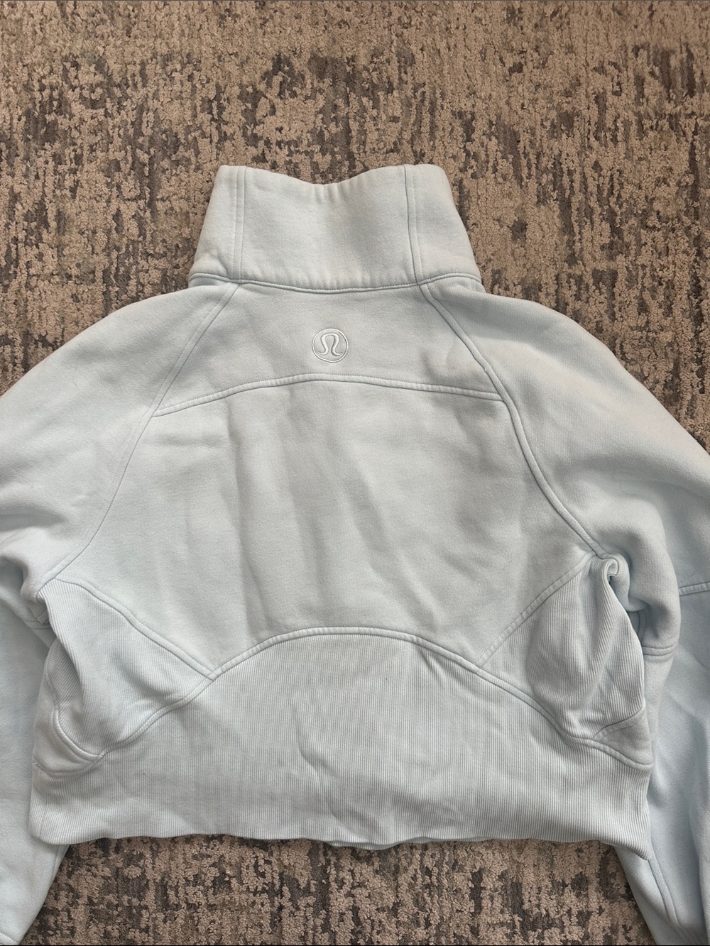 lululemon athletica Pale Blue Half-Zip Funnel Neck Sweatshirt - Picture 2 of 3